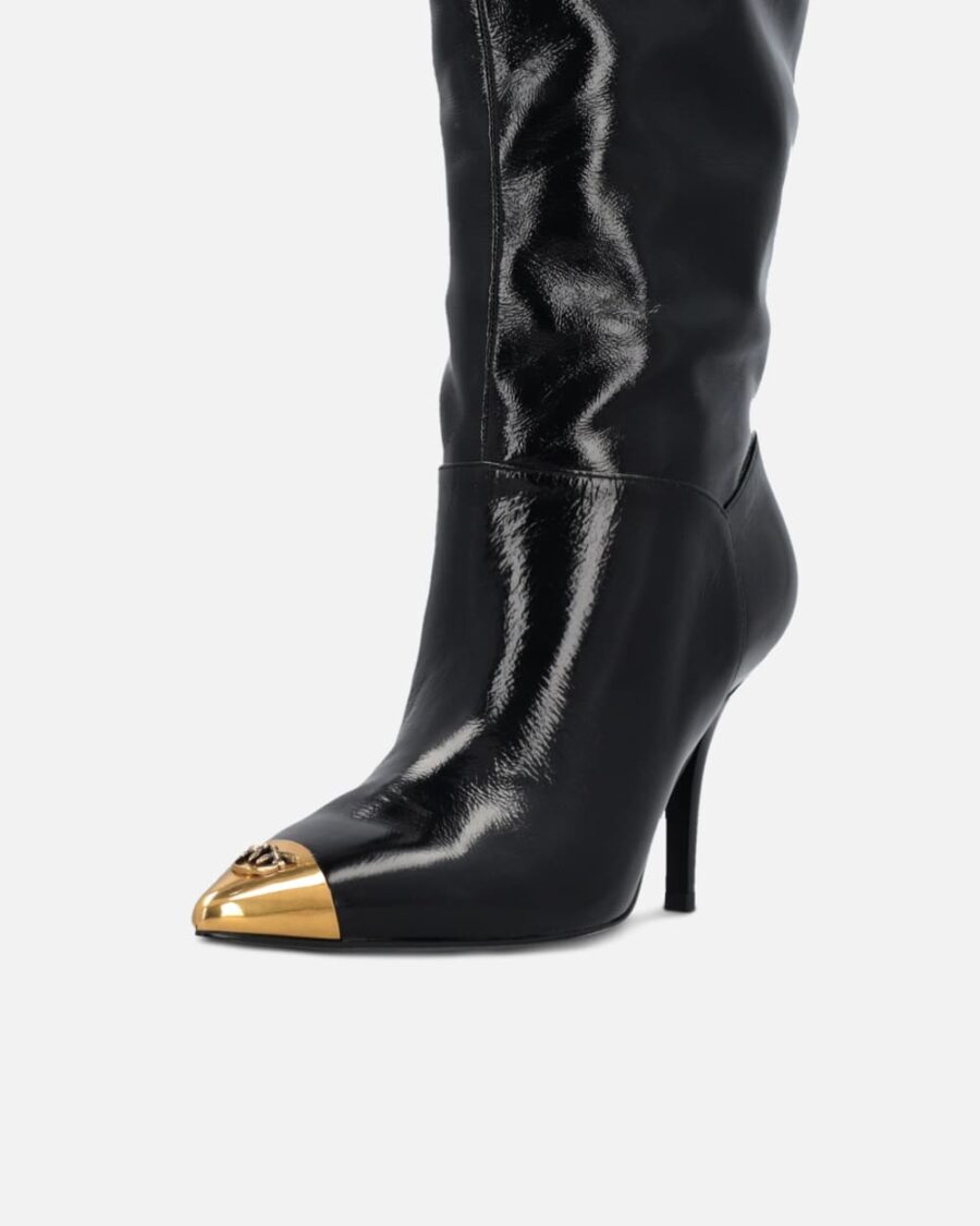 Nappa leather boots with metal toe - Image 4