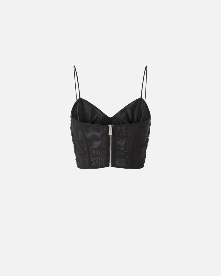 Gathered top with studs and rhinestones - Image 2