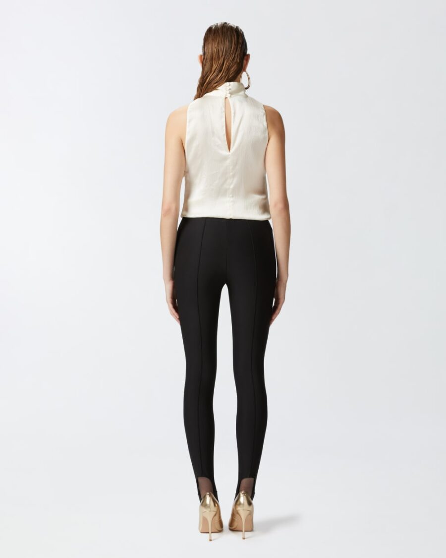 Top drappeggiato in satin increspato - immagine 6