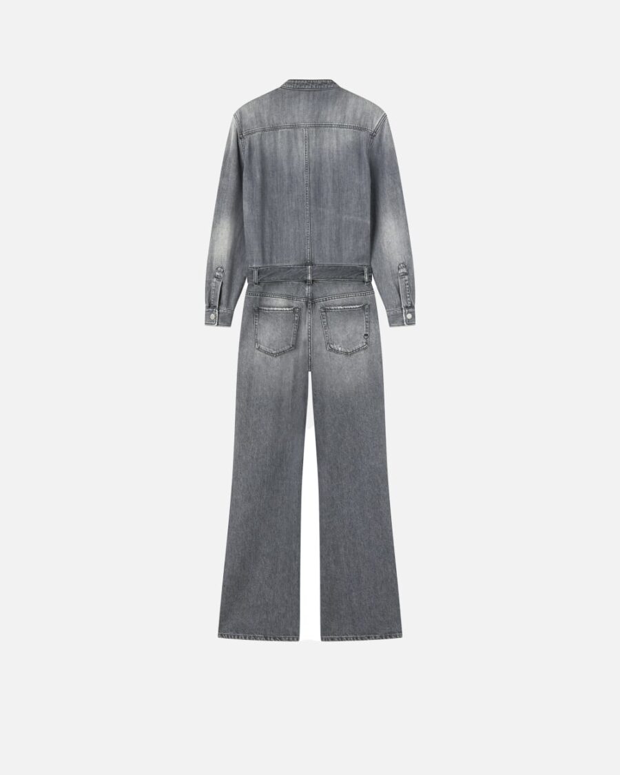 Tuta jeans grigio chiaro - immagine 2